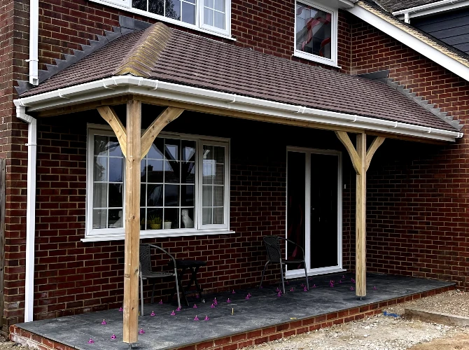 Bespoke Front Porch Installation in Deal